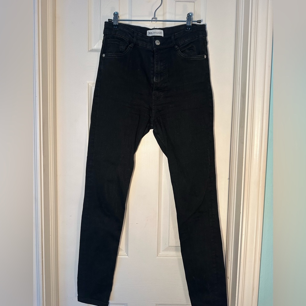 High Waisted Skinny Black Zara Jeans